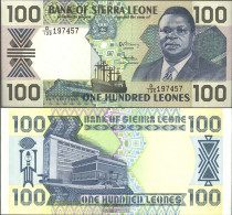 Sierra Sierra Leone Leone Pick-number: 18c Uncirculated 1990 100 Leones - Sierra Leone