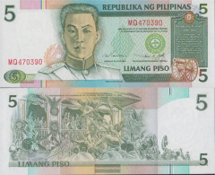 Philippines Pick-number: 180 Uncirculated 1995 5 Piso - Filipinas