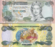 Bahamas Pick-number: 68 Uncirculated 2001 1/2 US Dollars - Bahama's