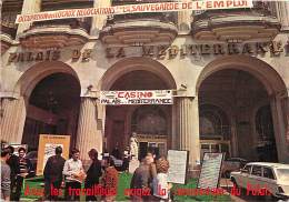 NICE PALAIS DE LA MEDITERRANEE 1978 OCCUPE PAR LES SALARIES A L'APPEL DES SYMDICATS C.G.T  H.C.R ET F.O THEME GREVE - Bar, Alberghi, Ristoranti