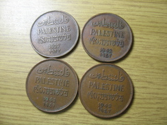 PALESTINE 4 COINS 2 MILS 1927 1941 1942 1942  DEL 2017/1 NUM 7 - Sonstige – Asien