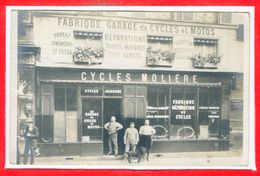 A IDENTIFIER -- Carte Photo - Cycles Molière J. B. ROCHE - Magasins