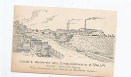 BOLLENE (VAUCLUSE) CARTE PUB DE LA STE ANONYME DES ETS A VALUY VUE D'ENSEMBLE DES USINES - Bollene