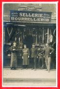 A IDENTIFIER -- Carte Photo - Sellerie  - Bourrellerie - V. JAMIN? - Winkels