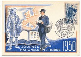 FRANCE - Carte Postale Dessin De Raoul Serres - Journée Du Timbre 1950 PARIS - Facteur Rural - Giornata Del Francobollo