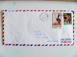 Cover From French Polynesie 1987 Folklore - Lettres & Documents