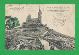 Carte Postales  MARSEILLE  Notre Dame - Notre-Dame De La Garde, Aufzug Und Marienfigur