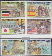 Mikronesien 83-88 Block Of Four And Couple (complete Issue) Unmounted Mint / Never Hinged 1988 Kolonialgeschichte - Mikronesien