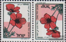 Israel 1217K (complete Issue) Kehrdruck Unmounted Mint / Never Hinged 1992 Kronenanemone - Unused Stamps (without Tabs)