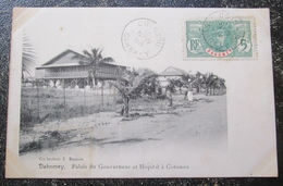 Dahomey Benin Palais Gouverneur Et Hopital Cotonou  Cpa Timbrée - Benín