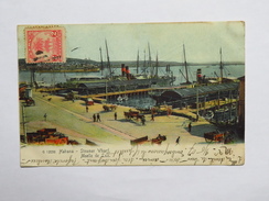 C.P.A. CUBA : HABANA Steamer Wharf , Muelle De Luz, Stamp 1907 - Cuba