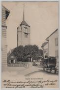 Eglise De Saint-Blaise Mit Postkutsche Diligence - Saint-Blaise