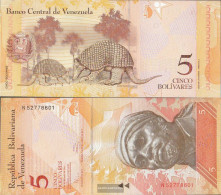 Venezuela Pick-number: 89d Uncirculated 2011 5 Bolivares - Venezuela