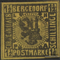 Bergedorf 3ND New- Or. Reproduction Unused 1887 Crest - Bergedorf