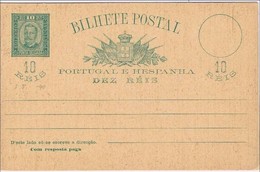 Portugal, Ponta Delgada, Bilhete Postal, 10 Reis - Ponta Delgada