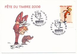 FRANCE - Carte Fête Du Timbre 2006 - 04 Sainte-TULLE - Timbre Spirou - Giornata Del Francobollo