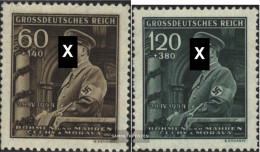 Bohemia And Moravia 136-137 (complete Issue) Unmounted Mint / Never Hinged 1944 Birthday - Unused Stamps