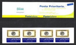 2011 FRANCOBOLLI DELLA REPUBBLICA LIBRETTO POSTA PRIORITARIA 2001 MNH** - Libretti