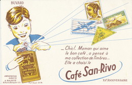 BUVARD - Café SAN RIVO - Timbres, Philatélie - Café & Thé