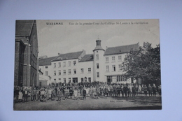 A 423 - Waremme Vue De La Grande Cour Du Collège St-louis à La Récréation - Waremme