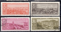 SU+ Sowjetunion 1958 Mi 2174-75 2177-78 Hauptstädte - Used Stamps