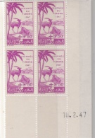 MAROC  :   No 244  Journée Du Timbre  Coin Daté Du  10 2 47   Neuf XX - Unused Stamps