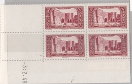 MAROC  :   No  268  Journée DuTimbre  Coin Daté Du   3 2 48  Neuf XX - Unused Stamps