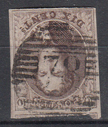 BELGIË - OBP - 1858/61 - Nr 10/10A (P78) - 4 Marges - Coba + 2 - Postmarks - Lines: Perceptions