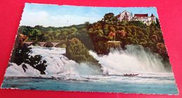 CARTE POSTALE SUISSE : RHEINFALL MIT SCHLOSS LAUFEN , ETAT VOIR PHOTO  . POUR TOUT RENSEIGNEMENT ME CONTACTER. REGARDEZ - Ardez