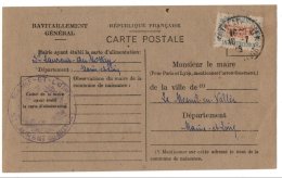 FRANCE - Ravitaillement Sur Questionnaire - Lettres & Documents