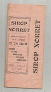 étiquette Sur Boite Pliable , Sirop NORRET,  Dépot à Niort, Pharmacie Queuille, 2 Scans , Frais Fr : .2.25 E - Dozen