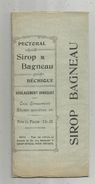 étiquette Sur Boite Pliable , Sirop BAGNEAU,  Dépot à Niort, Pharmacie Queuille, 2 Scans , Frais Fr : .2.25 E - Dosen