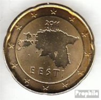 Estland EST 5 2011 Stgl./unzirkuliert Stgl./unzirkuliert 2011 Kursmünze 20 Cent - Estonie