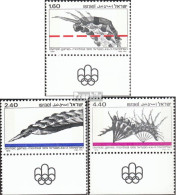 Israel 672-674 Mit Tab (kompl.Ausg.) Postfrisch 1976 Olympische Sommerspiele 76 - Unused Stamps (without Tabs)