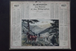 Almanach Postes Et Telegraphes 1927 Carte Yonne - Big : 1921-40