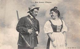 Thème: Chasse A Tir : Fantaisie Couple . Une Bonne Chasse           (voir Scan) - Chasse