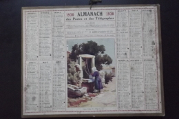Almanach Postes Et Telegraphes 1930 Carte Yonne Oberthur - Grand Format : 1921-40