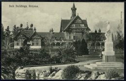 RB 1181 - Early New Zealand Postcard - Bath Buildings Rotorua - Nouvelle-Zélande