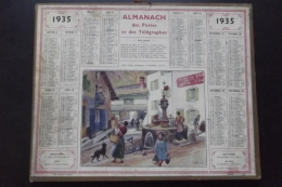 Almanach Postes Et Telegraphes 1935   Vieille Fontaine A Modane  Carte Yonne Oberthur - Big : 1921-40