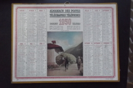 Almanach Postes Et Telegraphes 1950  Lourd Fardeau   Carte Yonne Oller - Big : 1921-40