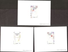 Nouvelle  Caledonie  1989 - Bicentenaire De La Revolution Francaise , Yvert 579 + PA261/62 -  03 Epreuves De LUxe  ** - Lettres & Documents