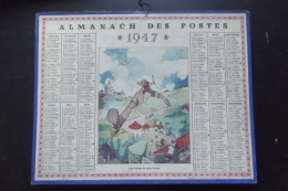 Almanach Postes Et Telegraphes 1947 Les Bottes De 7 Lieues Carte Yonne Oberthur - Big : 1921-40