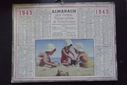 Almanach Postes Et Telegraphes 1943 Le Travail D'equipe .. Oller - Grand Format : 1921-40