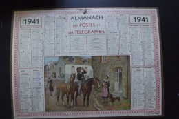 Almanach Postes Et Telegraphes 1941 La Bole De Cidre Oller Carte Yonne - Grand Format : 1921-40