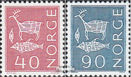Norwegen 492y-493y (kompl.Ausg.) Postfrisch 1963 Freimarken: Landestypische Motive - Ongebruikt