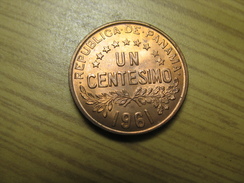 PANAMA UN  1 CENTESIMO  1961 UNC LOT 2017/1 NUM 10 - Panama