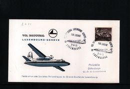 Luxembourg 1971 Flight Luxembourg - Geneve - Cartas & Documentos