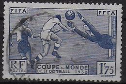 FRANCE  N° 396 Oblitere  ( Cote 15e )  Cup 1938 Football  Soccer  Fussball - 1938 – France
