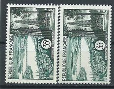 [16] Variété : N° 1118 Région Bordelaise Vert Au Lieu De Vert-bleu + Normal  ** - Unused Stamps