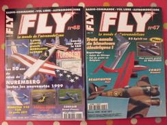 2 Revues FLY Aéromodélisme N° 47 & 48 De 1999. Plans Encartés. - Luftfahrt & Flugwesen